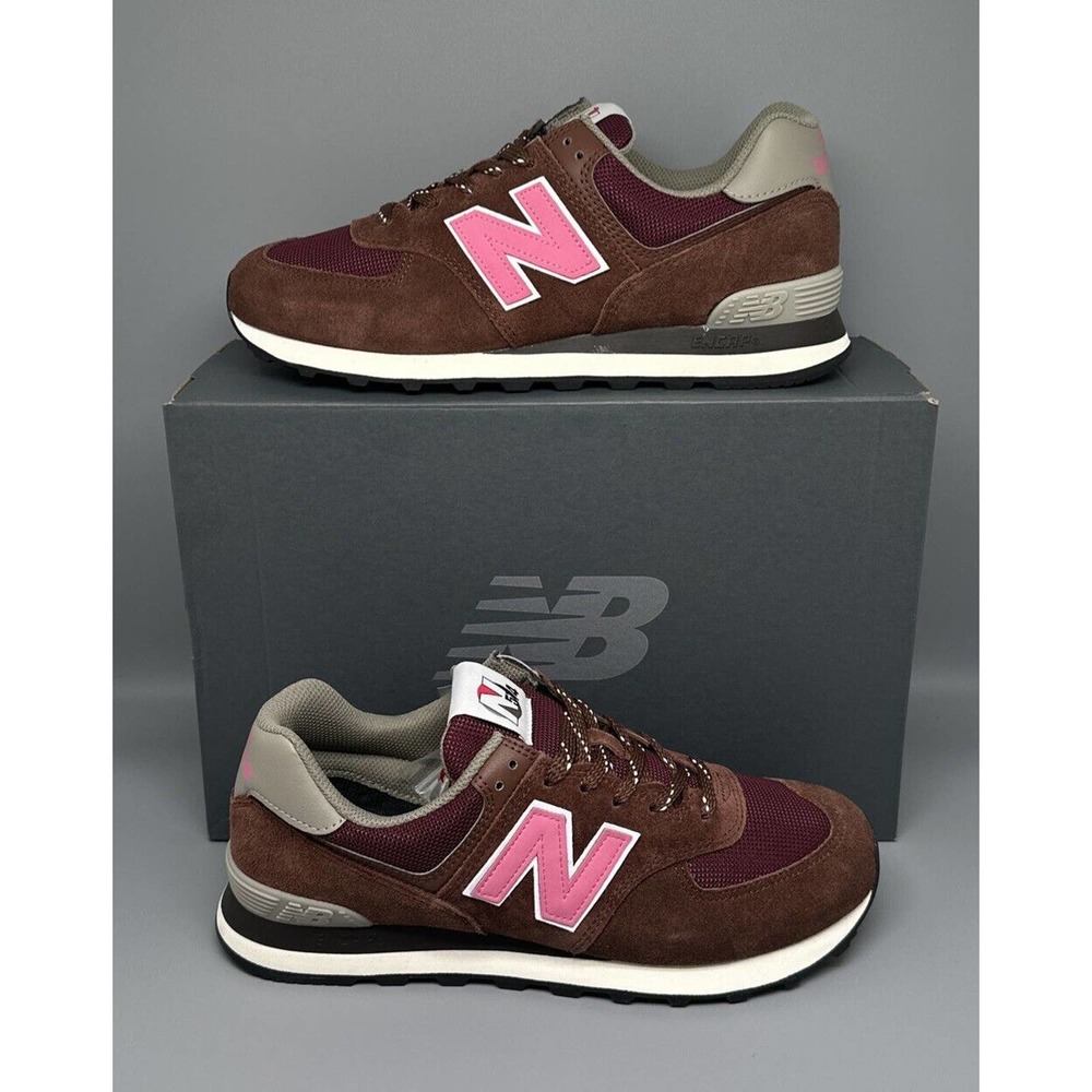 New Balance 574 U574GR2 Brown Suede Lace Up Shoes Men's Sz 10 Women's Sz‎ 11.5